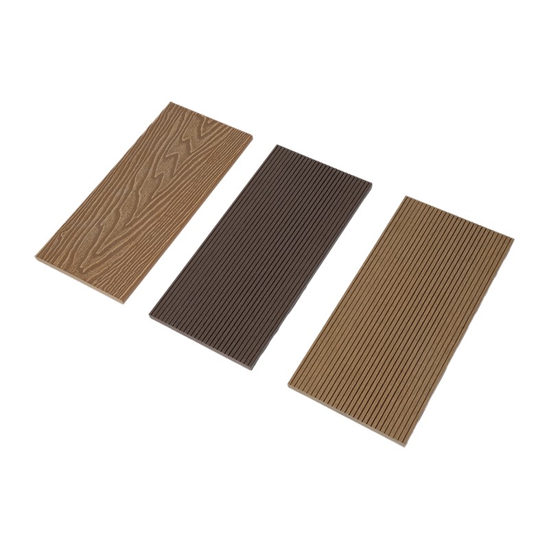 Anti Slip Solid WPC Decking Waterproof Outdoor Terrace Flooring Board