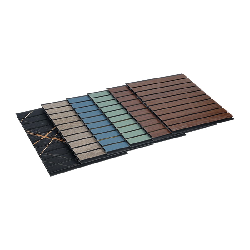 Interior Grooved PVC Great Wall Panel Living Room Wall Cladding