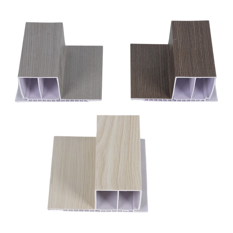 Wood Grain Hollow Interlocking Step Profiled WPC Great Wall Panel